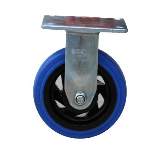 Ruota per carrello medico - E150BRF - Rotoplas - in gomma / fissa