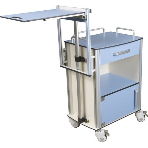 Comodino con rotelle - VITA - Egerton - con tavolino servitore