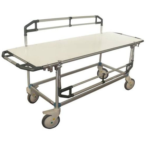 Barella con carrello per MRI - NMSA - Egerton - da trasporto / manuale / a sezione unica