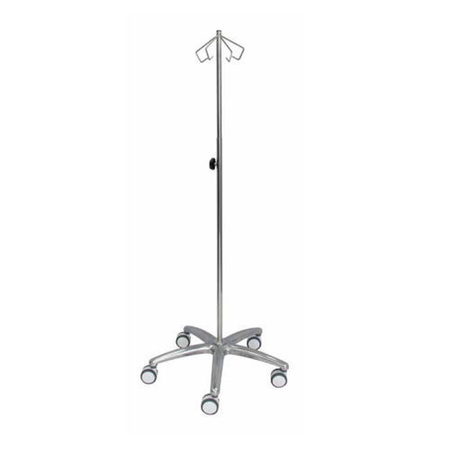 Asta portaflebo con rotelle - JT008 - Juvo Solutions - 4 ganci / 2 ganci / telescopica