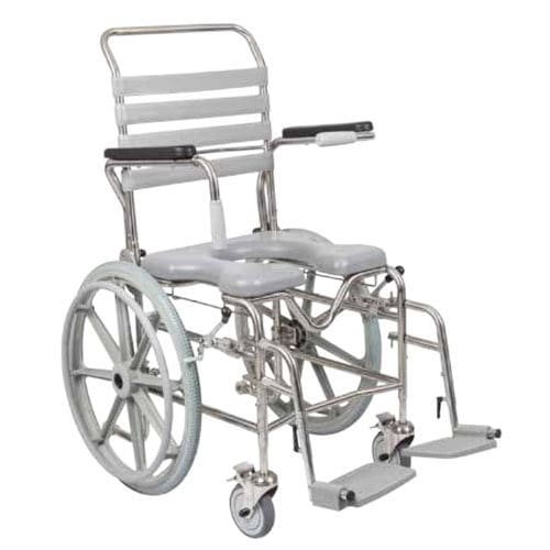 Sedia da doccia con braccioli - JH4041A - Juvo Solutions - con rotelle / con poggiapiedi / con schienale
