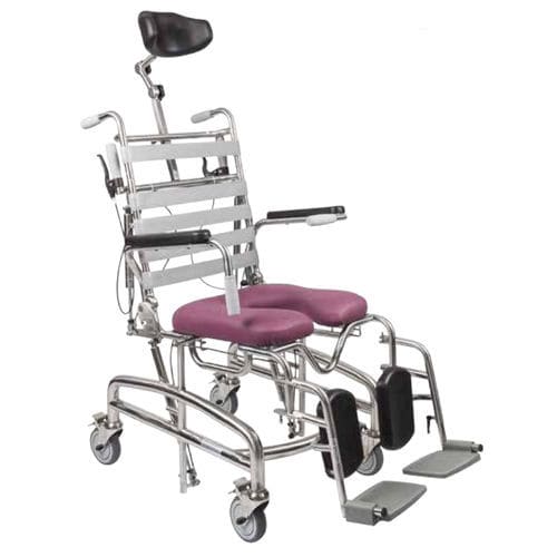 Sedia da doccia con braccioli - JH5041A - Juvo Solutions - con rotelle / con poggiapiedi / con schienale