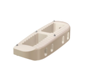 Gabbia intersomatica lombare - XLIF® - NuVasive - via laterale / in PEEK