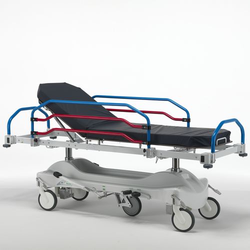 Barella con carrello di emergenza - MX1/MX2 - Adjustable/fixed height transport stretchers - Missaglia Spa - da trasporto / idraulica / ad altezza regolabile