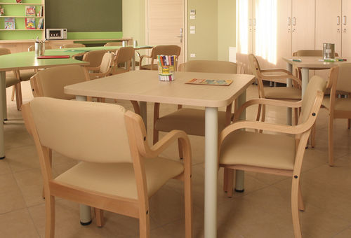 Tavolo da pranzo - 050T90V - Missaglia Spa - semicircolare
