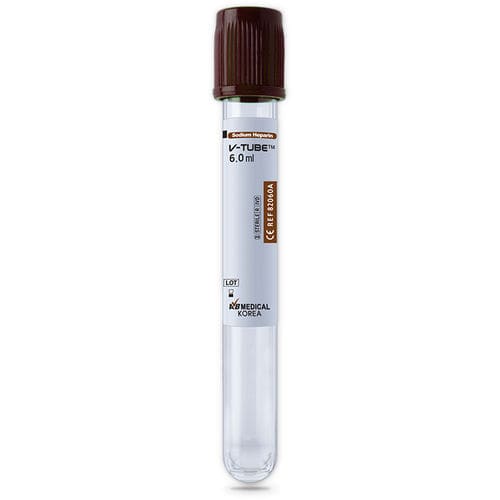 Provetta per prelievi cilindrico - V-Tube™ 80090A, 82060A, 81040A - AB Medical, Inc. - in plastica / per prelievo campioni / eparina di sodio