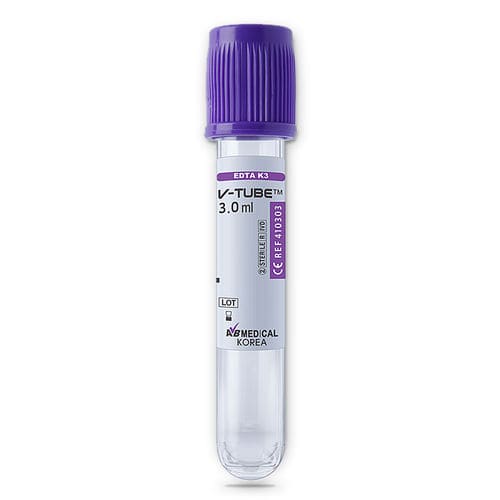 Provetta per prelievi cilindrico - 400903, 420603, 410403, 410303 - AB Medical, Inc. - in plastica / per prelievo campioni / EDTA K3