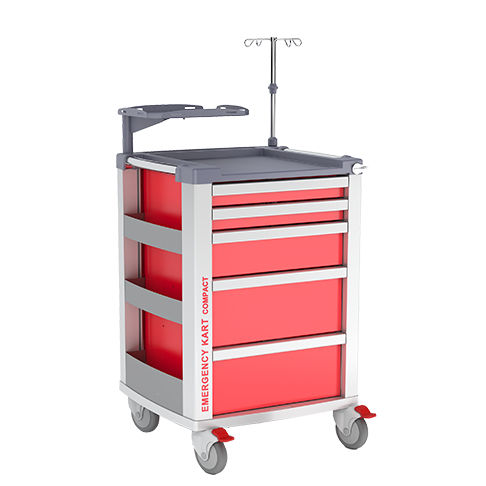 Carrello di emergenza - KART® COMPACT - Weiko - medico / portabombole di ossigeno / per defibrillatore