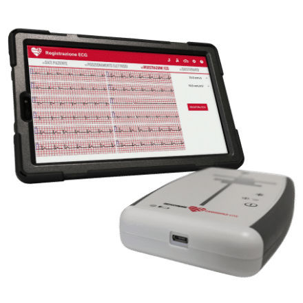 Elettrocardiografo da riposo - CardioPad Lite  - Biotechware - 12 canali / per tablet / con touschreen