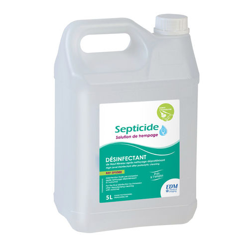 Disinfettante per strumenti chirurgici - SP5000 - EDM Imaging - liquido / 5000 ml / a base di glutaraldeide