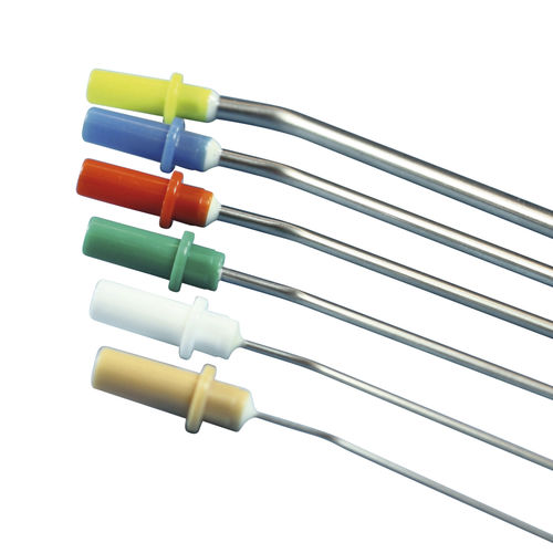 Cannula di aspirazione - 6061616232VC - GBUK Group - in acciaio inossidabile / in lattice / monouso