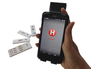 Analizzatore POC a flusso laterale - HRDR-300 - Holomic LLC - a fluorescenza / multiparametrico / biologico