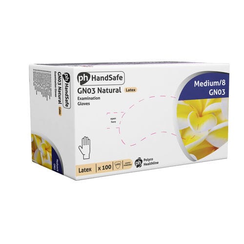 Guanto in lattice - GN03 - Polyco Healthline - medico / non sterile / ambidestro
