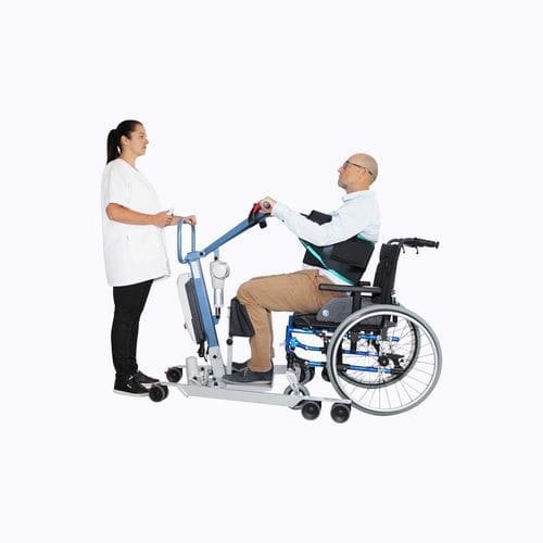 Sollevapersone elettrico - WAYUP XL - Nausicaa Medical - con rotelle / elevatrice / in acciaio inossidabile