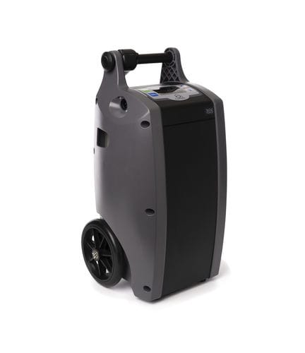 Concentratore di ossigeno medico - Oxlife INDEPENDENCE® - O2 Concepts - con rotelle / portatile / a flusso continuo