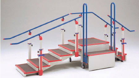 Scale per riabilitazione diritta tipo ponte - GH-456 - OG Wellness Technologies - con 2 corrimani