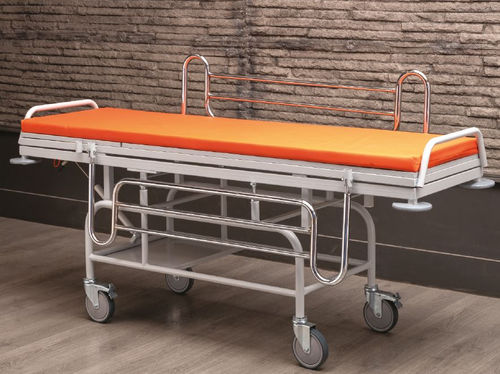 Barella con carrello da trasporto - TM-C 3003 - Turmed - meccanica / Trendelenburg / con barriere laterali