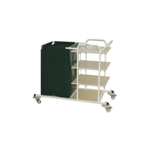 Carrello portabiancheria medico - TM-F 6002  - Turmed - da trasporto / per biancheria / con ripiano