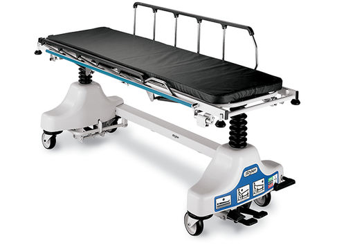 Barella con carrello da trasporto - Fluoroscopy  - Stryker Acute Care - pneumatica / ad altezza regolabile / 2 sezioni