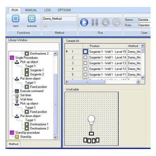 Software di gestione - HTAPREP - HTA - di controllo / per automazione di laboratorio / da laboratorio