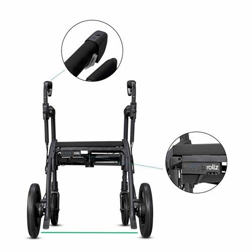 Deambulatore rollator a 4 ruote - Motion Rhythm - Rollz - con braccioli