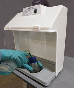 Cappa per aspirazione chimica - 80047 - HEMCO - da laboratorio / da banco / ventilata