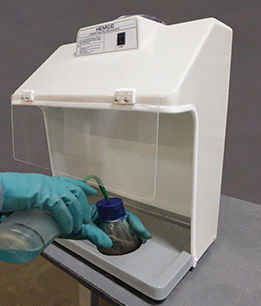 Cappa per aspirazione chimica - 24115 - HEMCO - di pesatura / da laboratorio / da banco