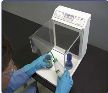 Cappa per aspirazione chimica - MicroFlow I  - HEMCO - da laboratorio / da banco / a carboni attivi
