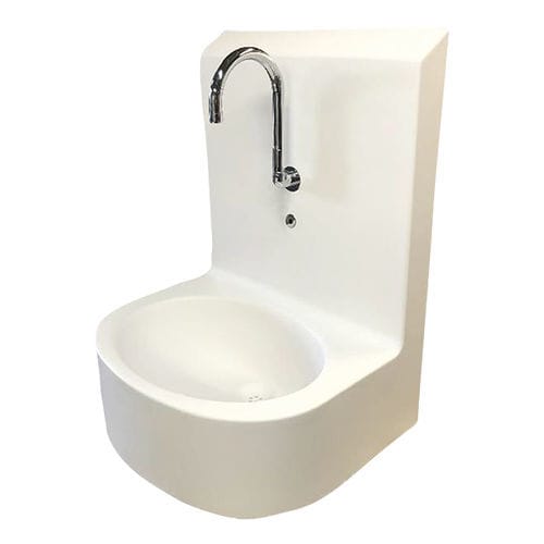 Lavandino medico - MEDIALIS - SOGOBA - 1 postazione / in resina / a comando elettrico