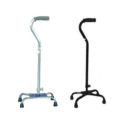Bastone da passeggio con impugnatura fuori asse - HMP-40011 / HMP-40012 - Home Medical Products Inc. - quadripode / ad altezza regolabile