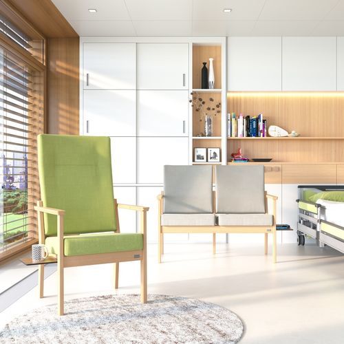 Sedia per sala d'attesa - ALTA A  - Nursen - con braccioli / mobile / con schienale alto