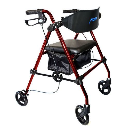 Deambulatore rollator a 4 ruote - MHRL8ARE - Mobb+ Health Care - telaio in alluminio / con sedile