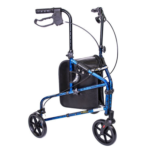 Deambulatore rollator a 3 ruote - MH3RLBE - Mobb+ Health Care - telaio in alluminio / con sedile / ad altezza regolabile