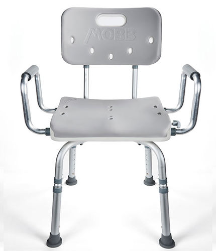 Sedia da doccia con braccioli - MHSCIII - Mobb+ Health Care - con schienale / ergonomica / girevole