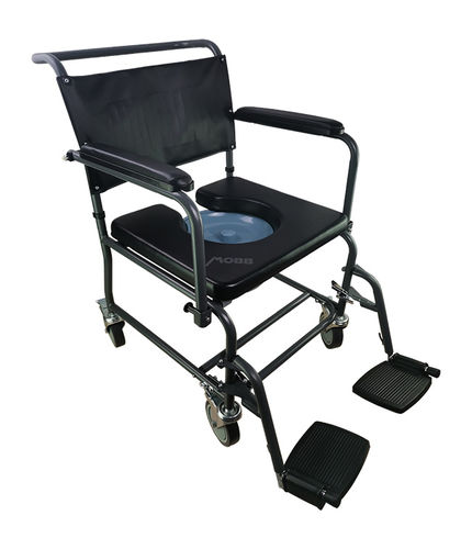 Sedia da toilette con braccioli - MHSCMWII - Mobb+ Health Care - con rotelle / girevole