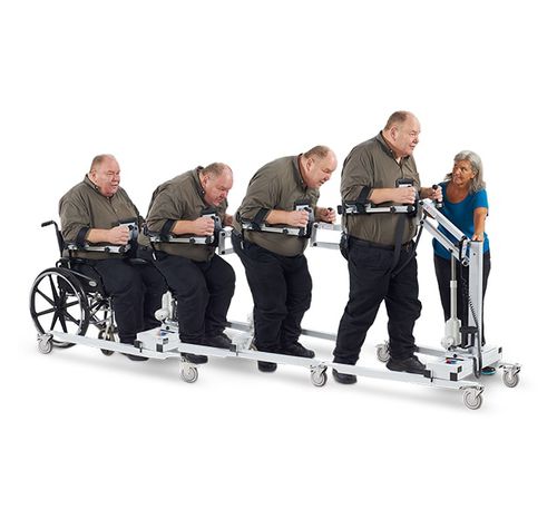 Verticalizzatore elettrico - HugN-Go 350 - LiteGait - con rotelle / bariatrico