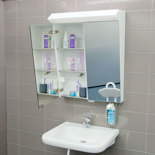 Armadio da water - 10493590-RL - ROTH MOBELI GmbH - con specchio / a muro / bianco
