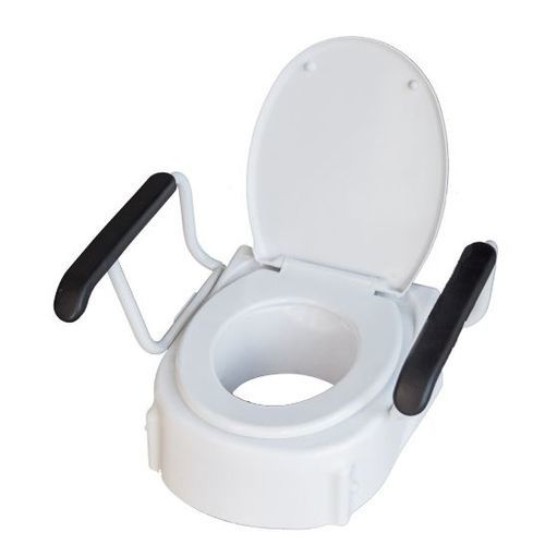 Rialzo per WC con braccioli - 336180 - Tukimet Oy - ad altezza regolabile / con coperchio