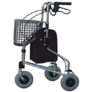 Deambulatore rollator a 3 ruote - WH-C005 - Well Home Health Products - con cestello / con sedile / ad altezza regolabile
