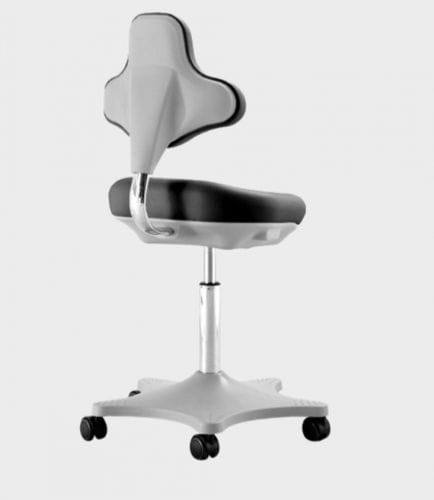 Sedia da laboratorio - Labster 2 - Berner International - per adulti / con rotelle / con schienale alto