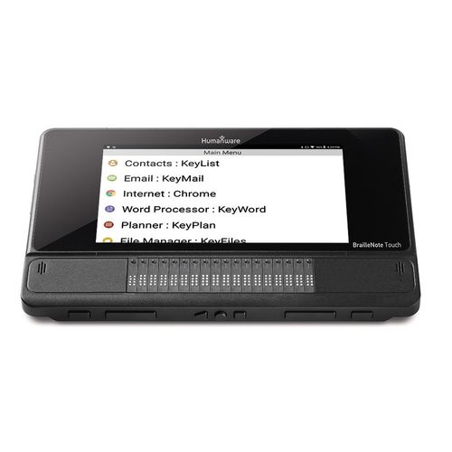 Computer portatile braille Bluetooth - BrailleNote Touch Plus  - Groupe HumanWare - con touch screen