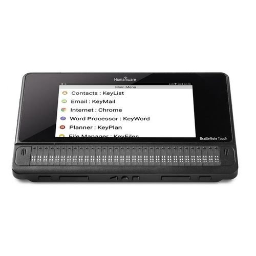 Computer portatile braille Bluetooth - BrailleNote Touch Plus - Groupe HumanWare - con touch screen