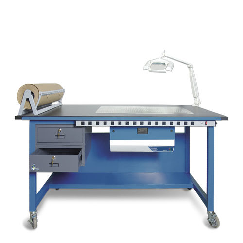 Banco da laboratorio per medicina legale - EVB-72-A	 - Air Science - mobile / in acciaio inossidabile