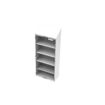 Armadio per camera bianca - CAP91SC - Clean Air Products - con ripiano / bianco / a 1 modulo