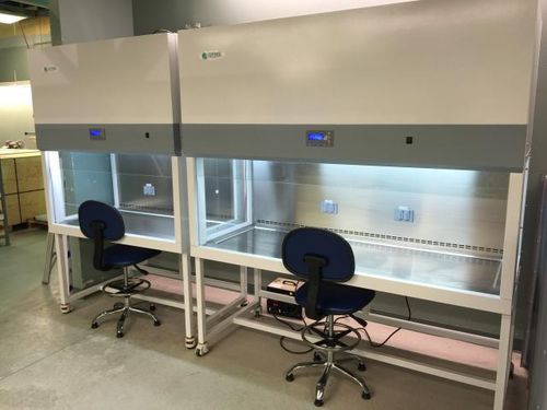 Cappa da laboratorio - DFMZ's VCM Series - Design Filtration Microzone - da terra / HEPA / a flusso laminare verticale