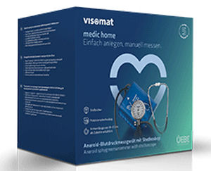 Sfigmomanometro elettronico aneroide - medic home - visomat - con stetoscopio / con bracciale adulti