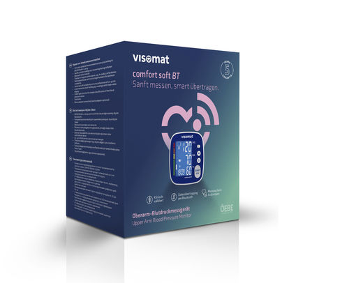 Sfigmomanometro elettronico a bracciale - visomat comfort soft BT - visomat - automatico / Bluetooth / a batteria ricaricabile