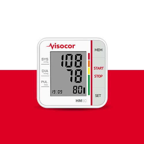 Sfigmomanometro elettronico automatico - HM60 - Visocor - per polso / indossabile / con connessione wireless
