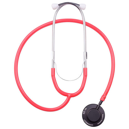 Stetoscopio a padiglione singolo - LuxaScope Sonus Flat Flex - Luxamed - in alluminio / monouso