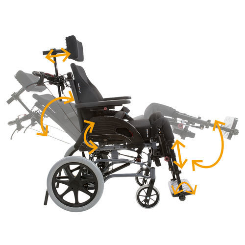 Sedia a rotelle passiva - DYNAMIC CED - Alu Rehab - da esterno / da interno / reclinabile